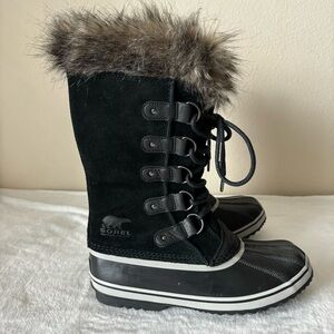 SOREL Womens Joan Of Arctic Snow Boots Size 10, Black, Quarry NWT